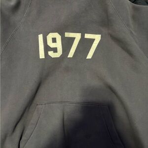 Black Hoodie with 1977 Print